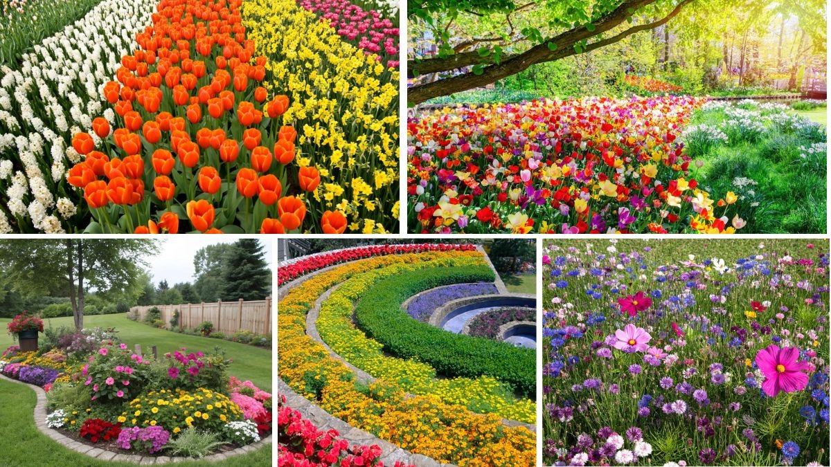 5 Mixed-Color Flower Bed Ideas for a Rainbow Effect